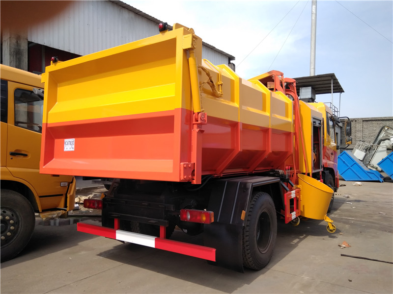 掛桶式10方污泥清運(yùn)車
